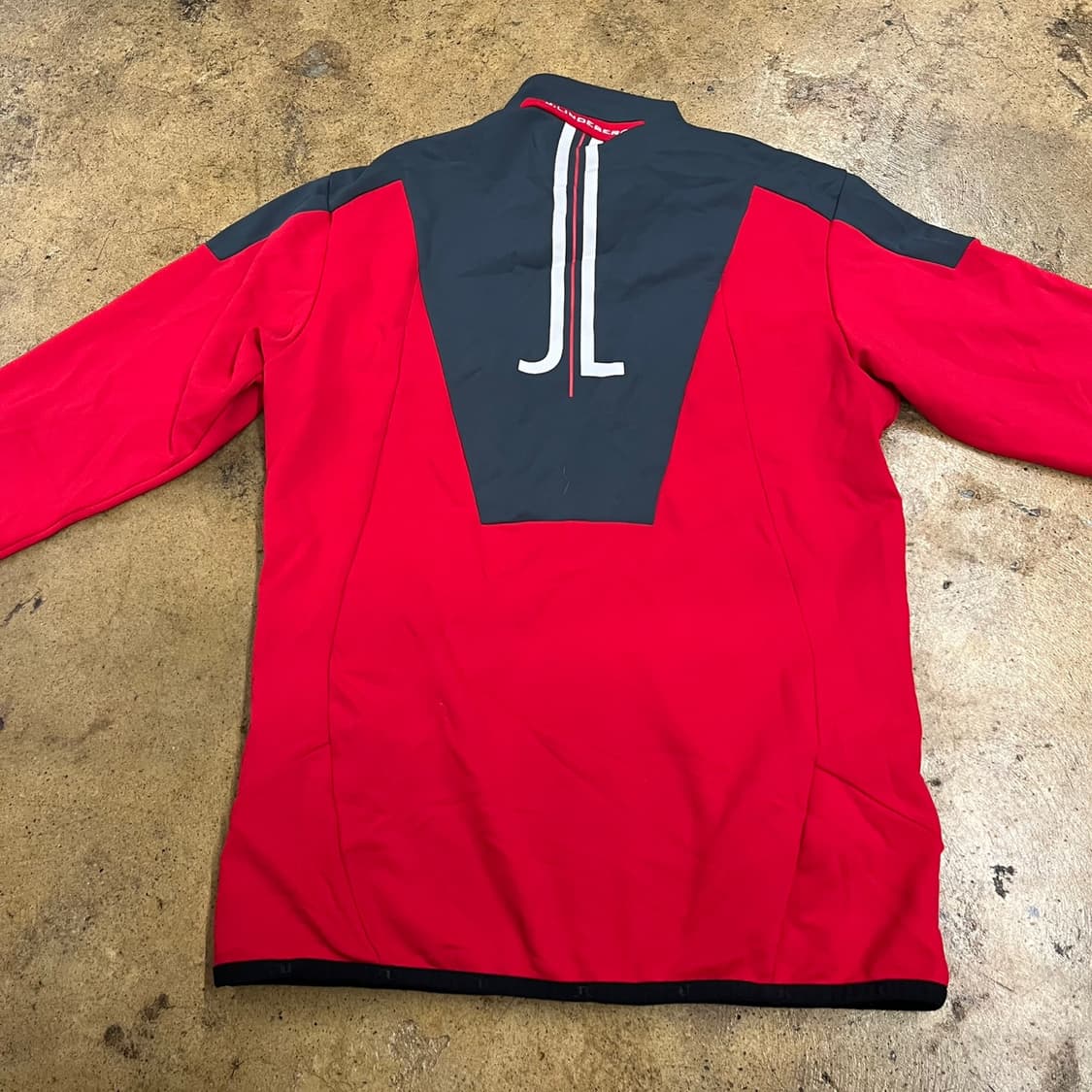 [정품/L] 제이린드버그 레드 그레이 집업 자켓 b16 상품이미지4