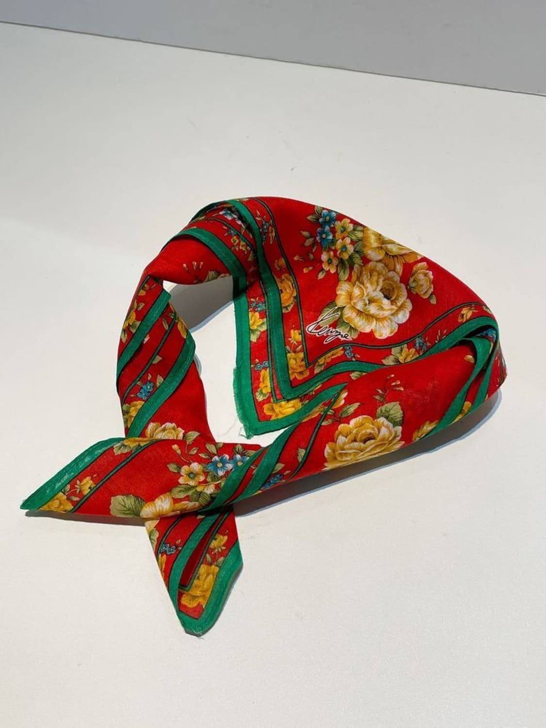 겐조 00s 재팬 플라워 패턴 쁘띠 손수건 A1467 상품이미지1