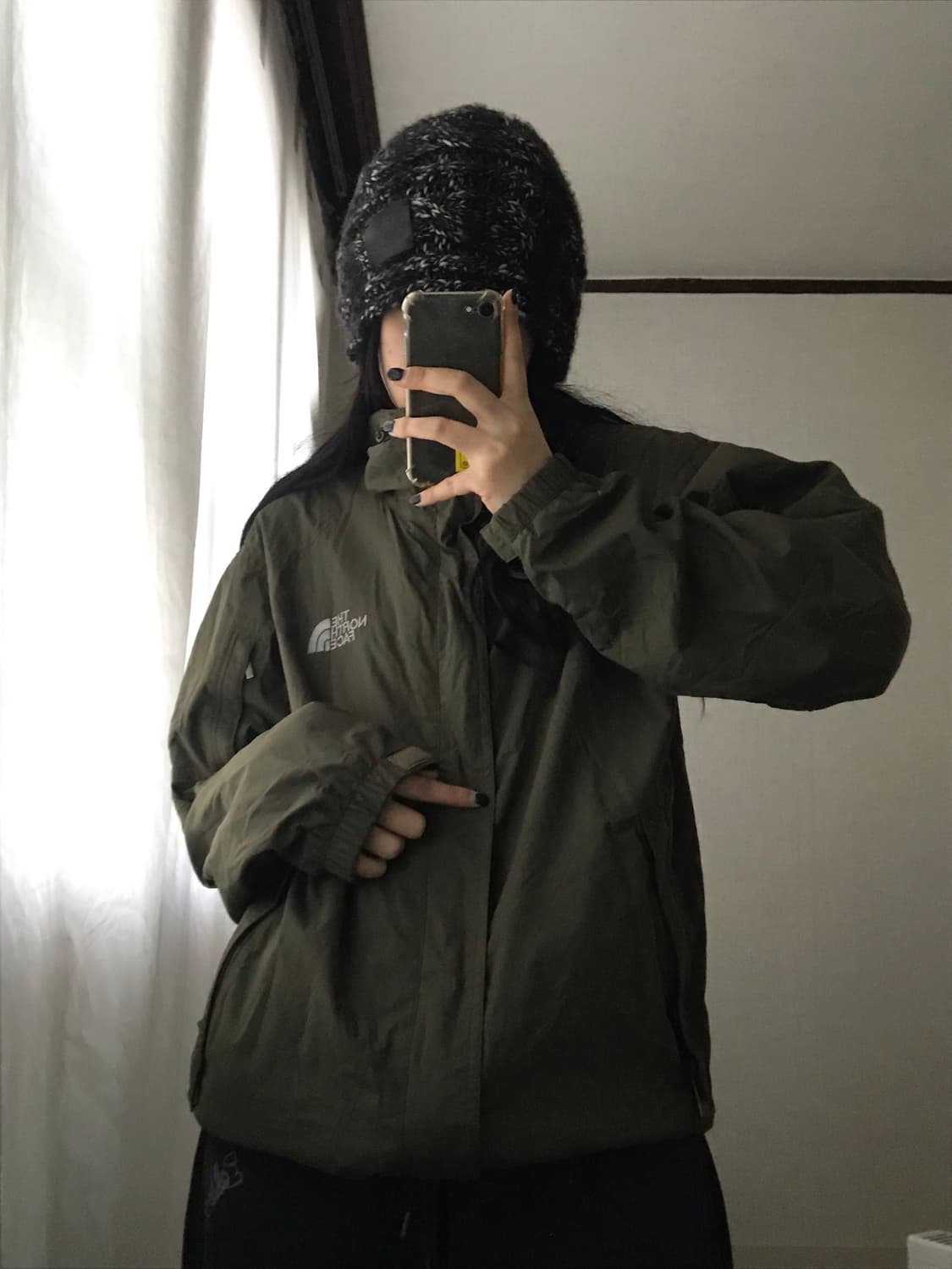 노페 카키 바람막이 상품이미지2