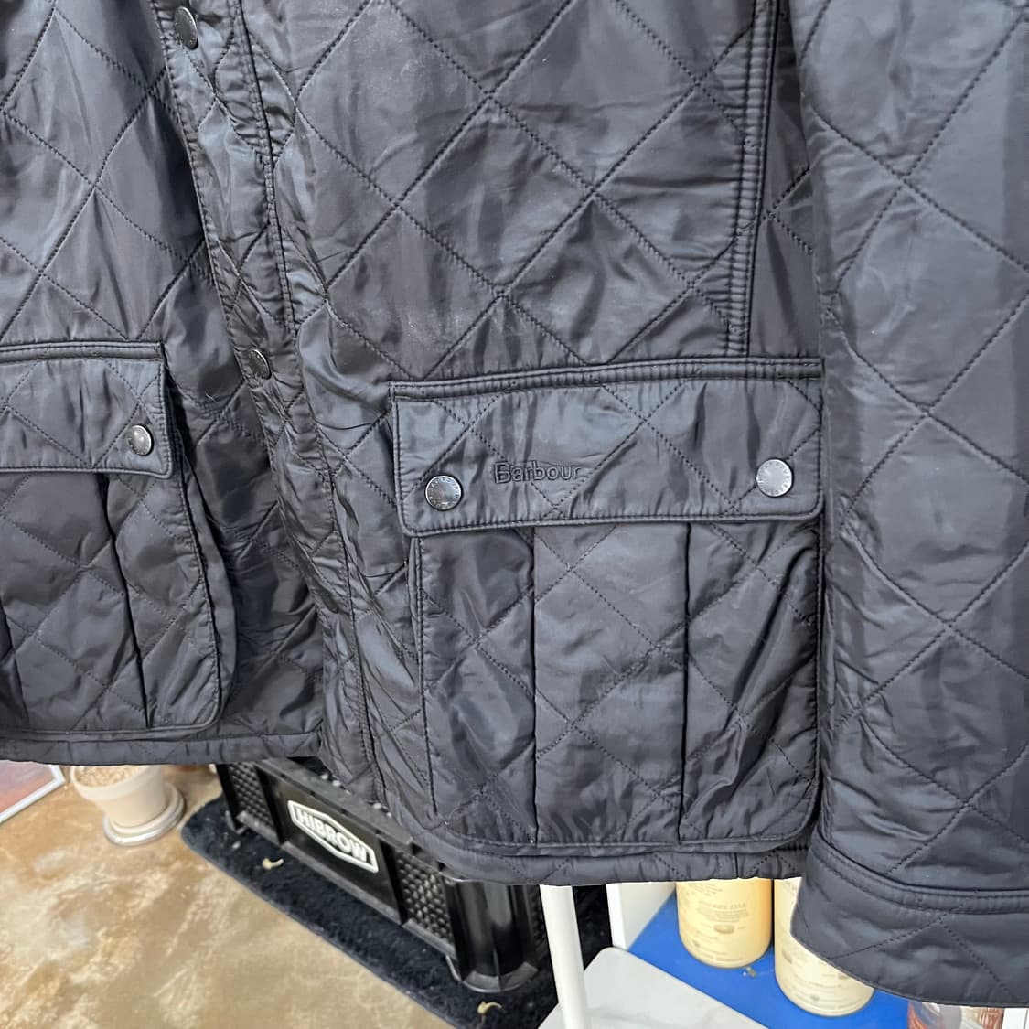 바버 인터네셔널 퀼팅 자켓 XL 상품이미지4