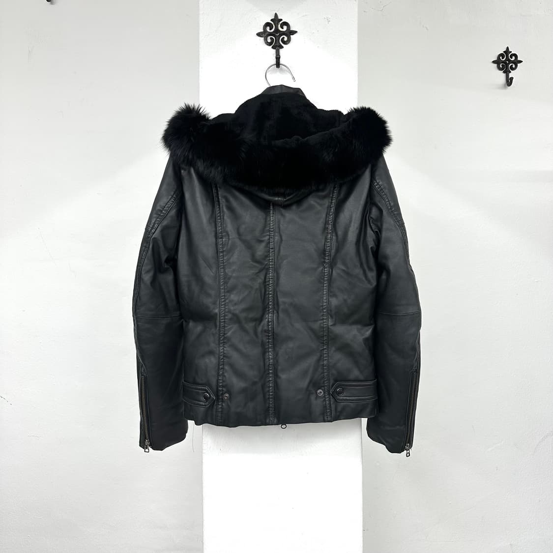 5351 pour Les sheep leather fur jacket 상품이미지3