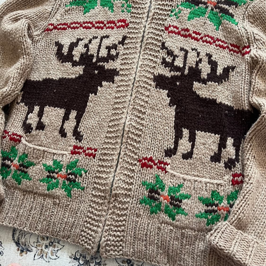 후아유 노르딕 코위찬 니트집업 상품이미지3