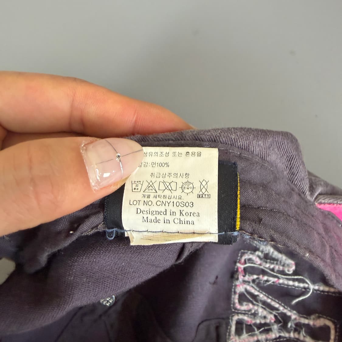 NYPD y2k 핑크 입체패치로고 연보라 볼캡 상품이미지7
