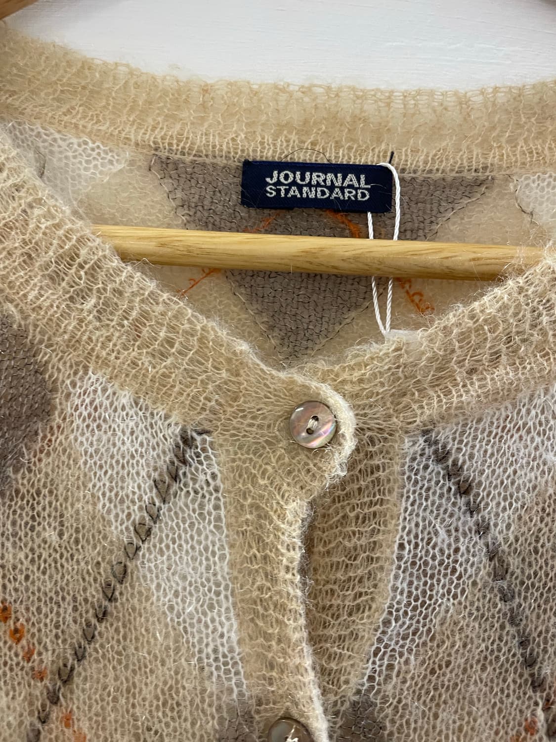 JOURNAL STANDARD agyle mohair cardigan 상품이미지5