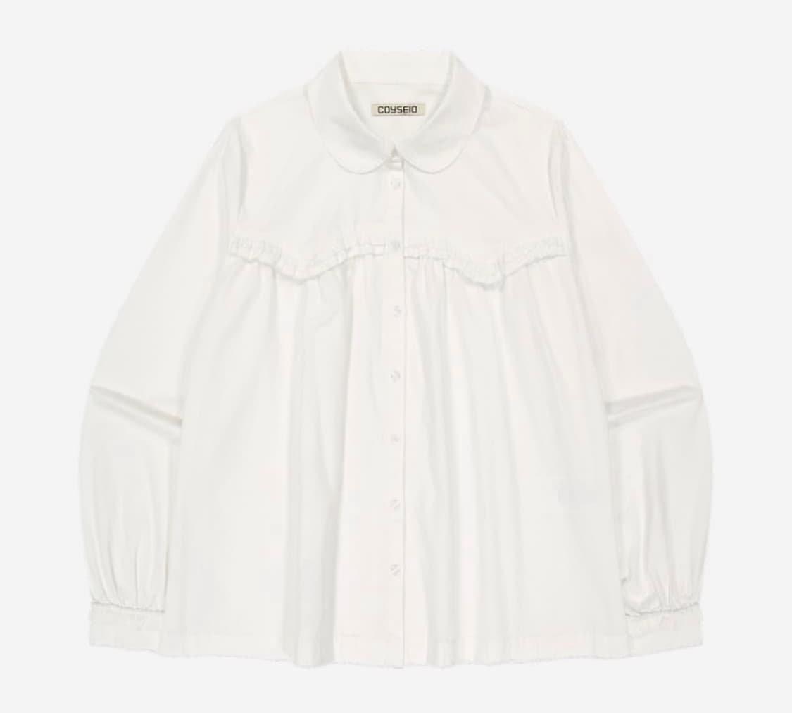 코이세이오 프릴 셔츠 판매합니다 상품이미지1