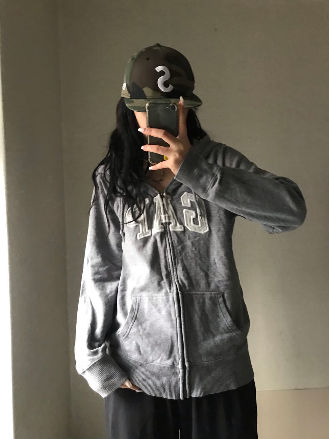 갭 그레이 후드집업 상품이미지2