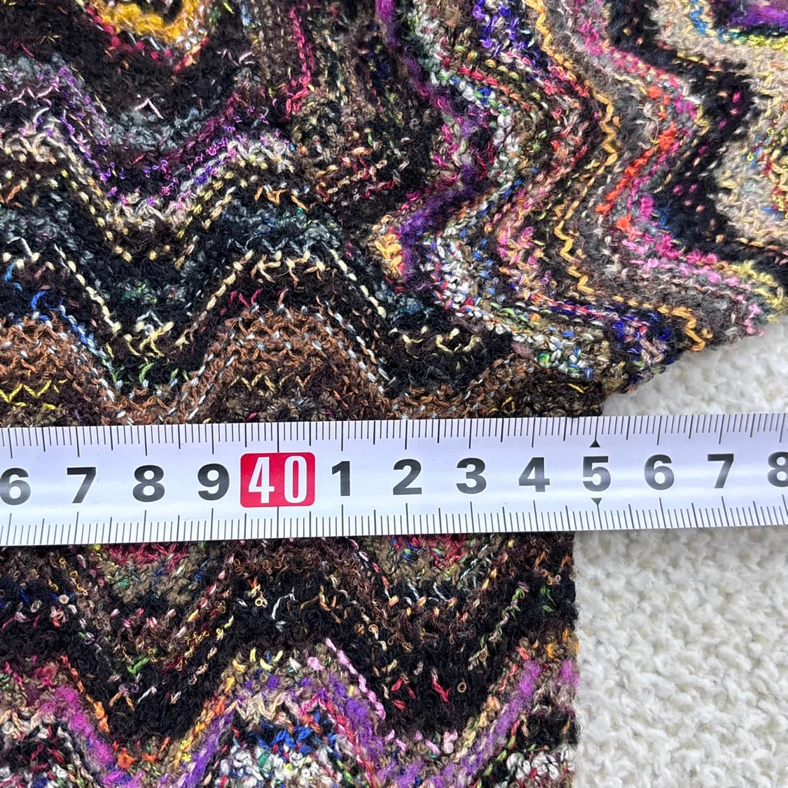 실측확인 미쏘니 하프집업 긴팔 니트 0331E 상품이미지6