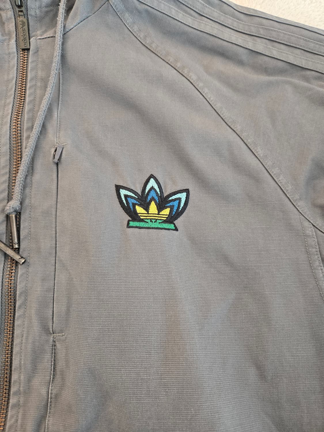 아디다스 후드 집업 워크자켓 그레이 100 상품이미지3