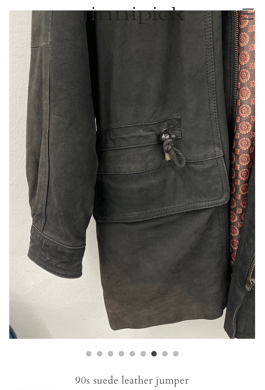 Jinnipick 90s suede leather jumper 상품이미지7