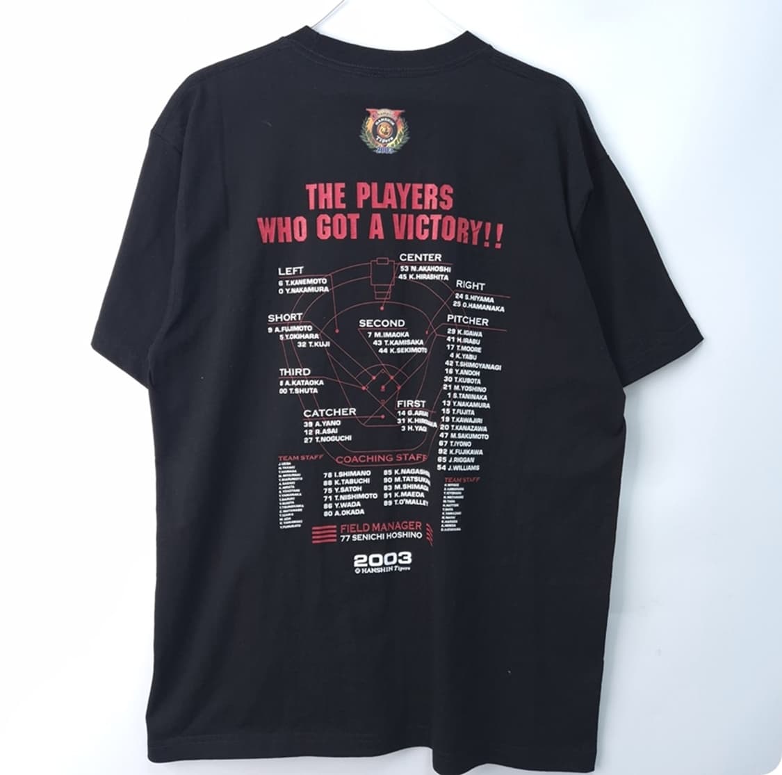 NPB 한신타이거즈 2003 우승티셔츠 M-L 상품이미지9