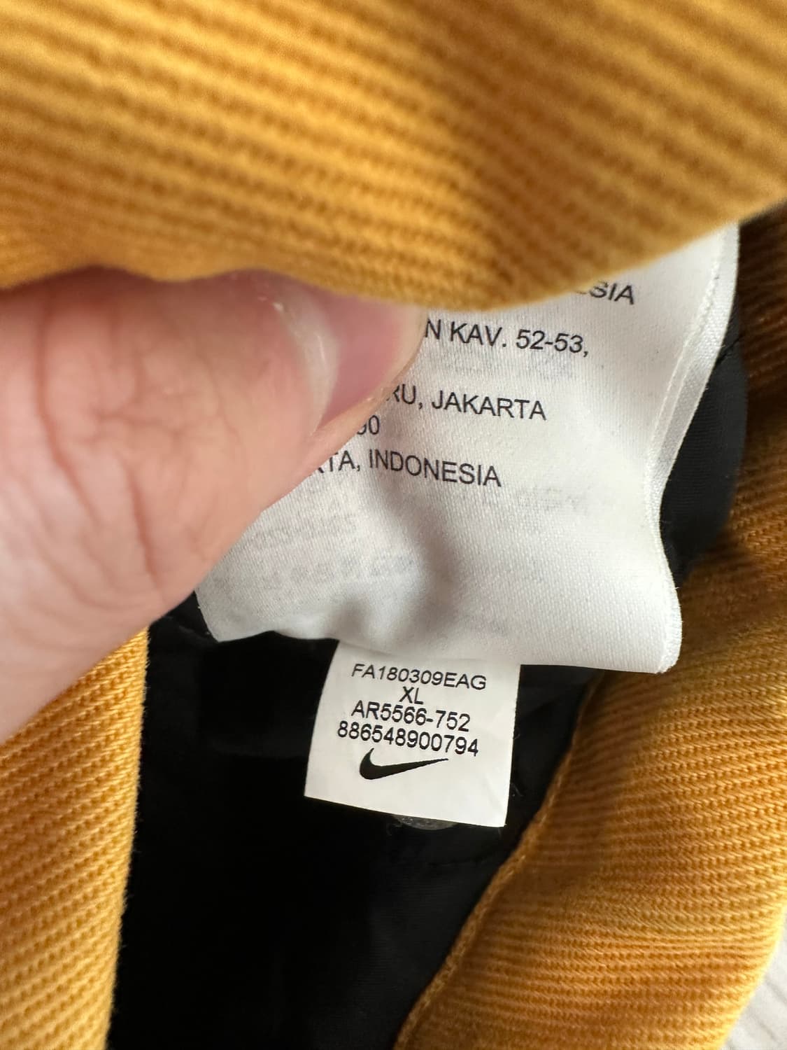 나이키 슈프림 더블 집 퀼티드 워크 자켓 XL 상품이미지3