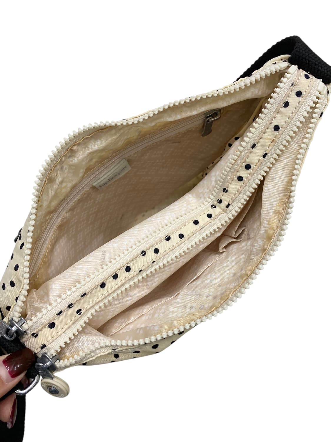 키플링 y2k 땡땡이 화이트크로스 상품이미지3