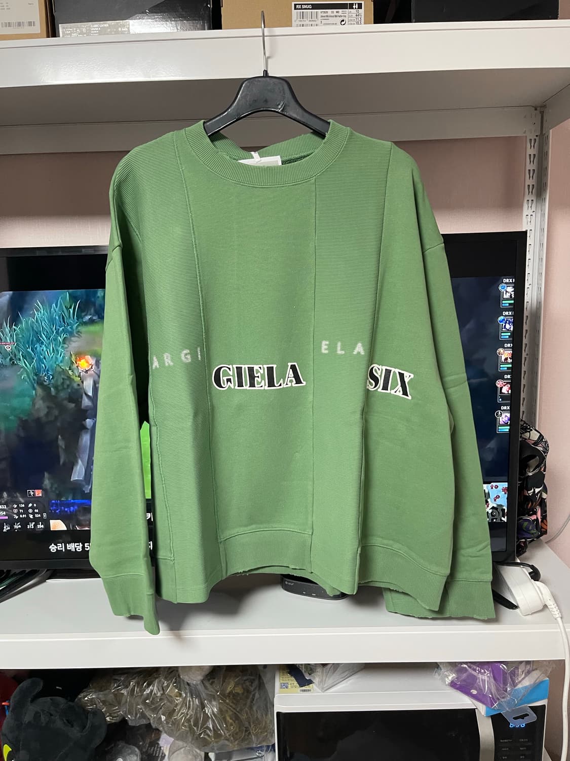 MM6 GELA SIX 맨투맨 그린 상품이미지1