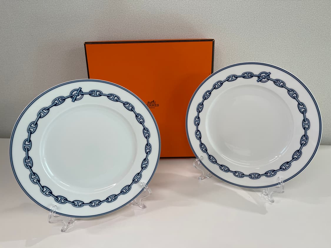 에르메스 샹달 블루 플레이트 2P HERMES 상품이미지2