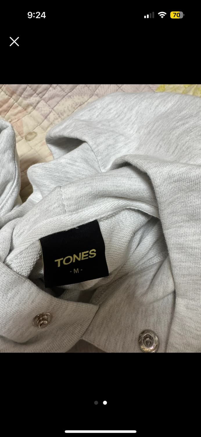 TONES 회색 후드티 M 상품이미지2