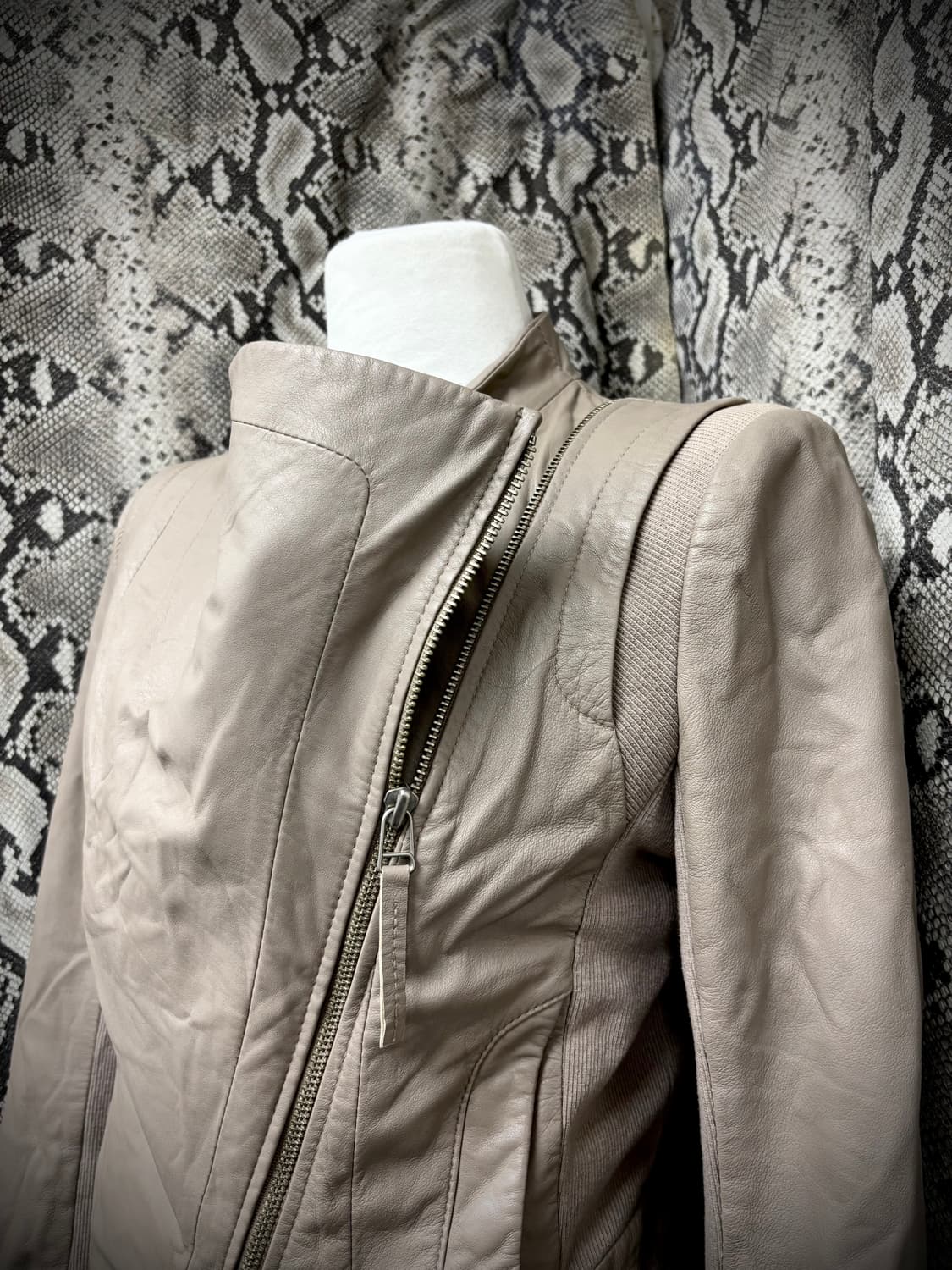  Anne Klein Draped Utility SheepSkin Lea 상품이미지4