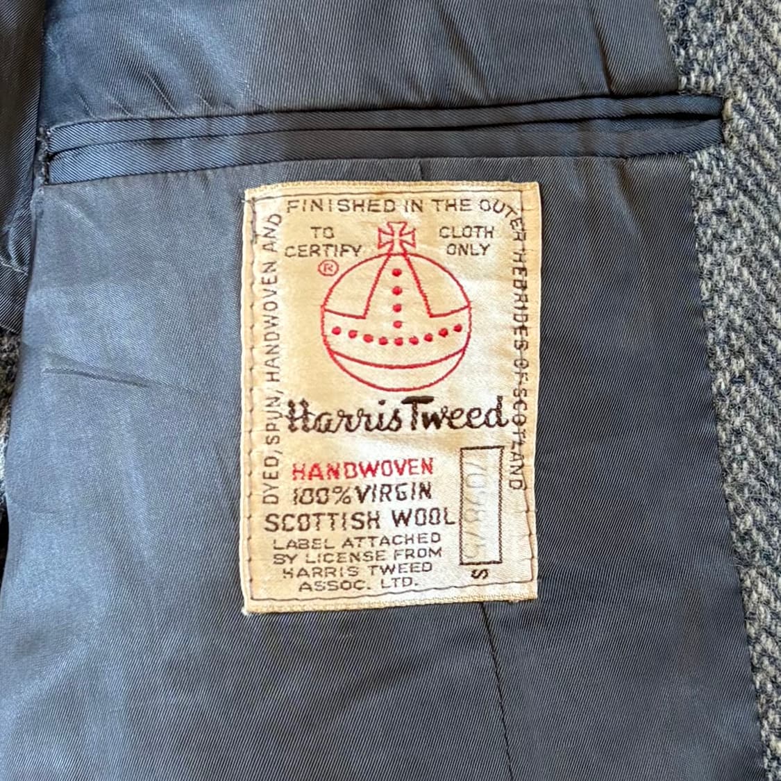 (97) 60s USA A.C & Harris Tweed 울 헤링본 2B 상품이미지8