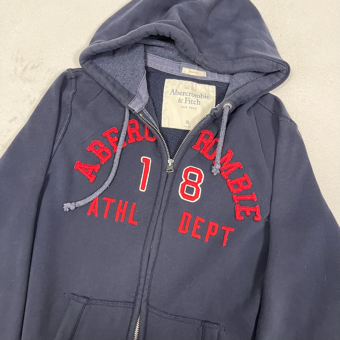 Abercrombie Navy Hoodie Zip-up 상품이미지5