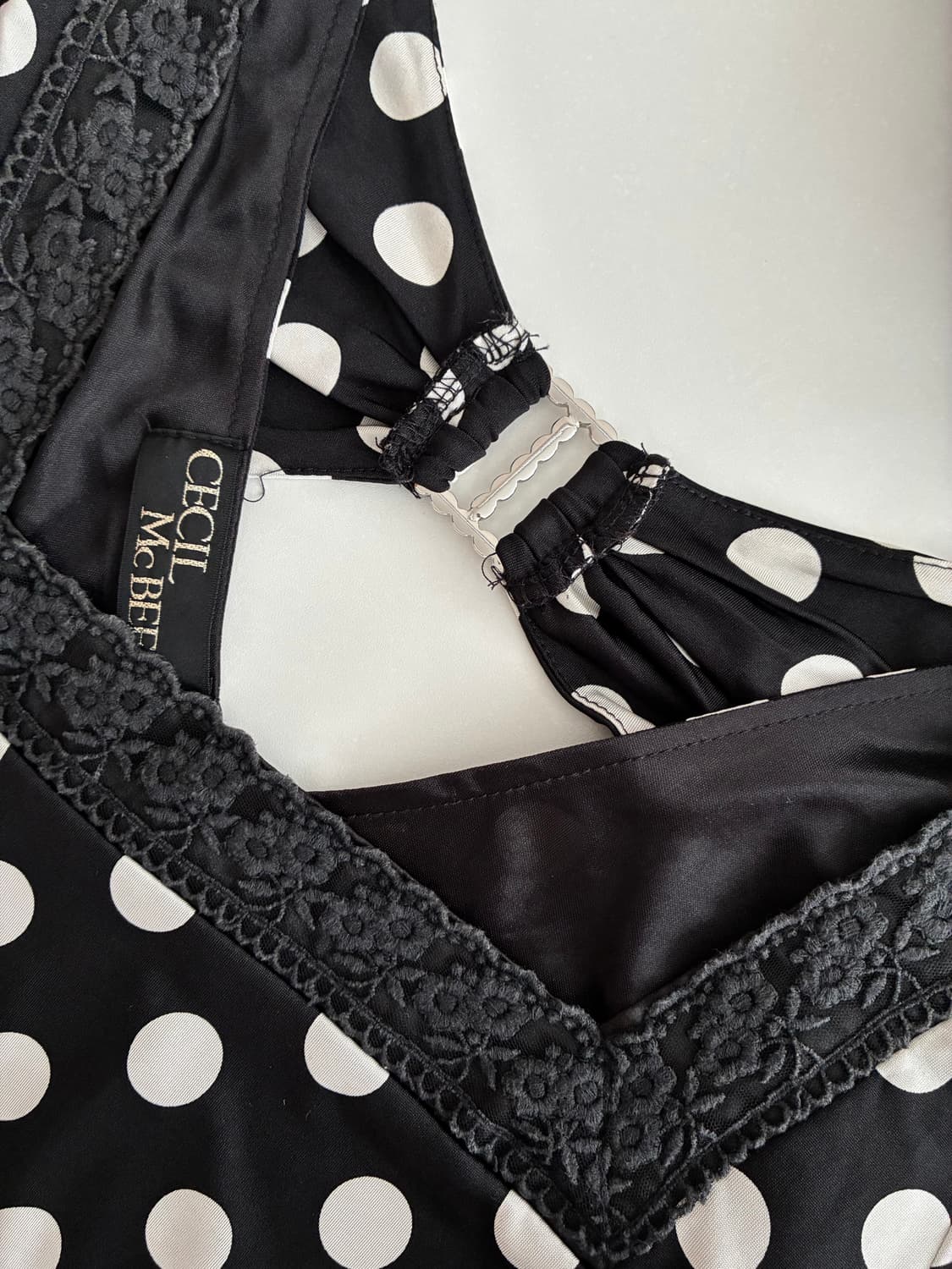 S) 세실맥비 Cecil McBee 히메갸루 도트 미니 원피스 상품이미지7