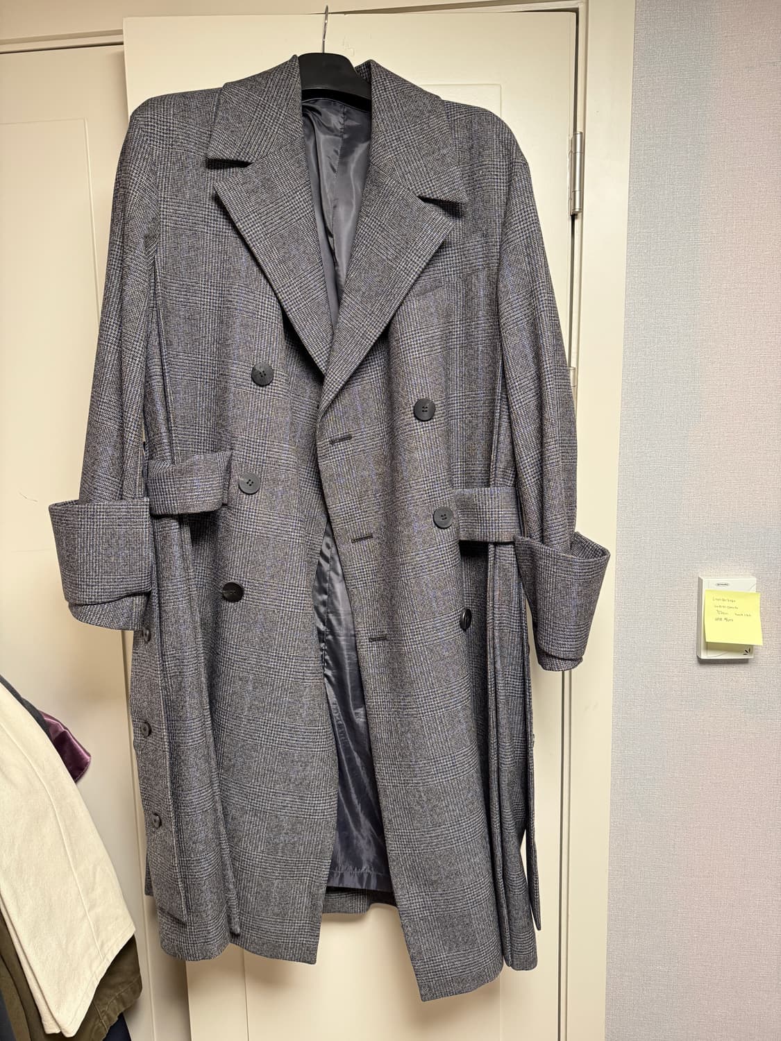 [48] 19fw 우영미 메인 체크 코트 상품이미지3