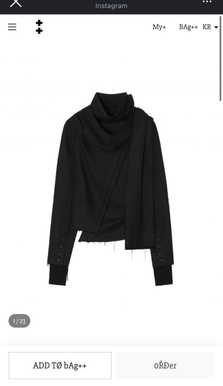 Harteordem asym scarf jacket 2size 상품이미지1