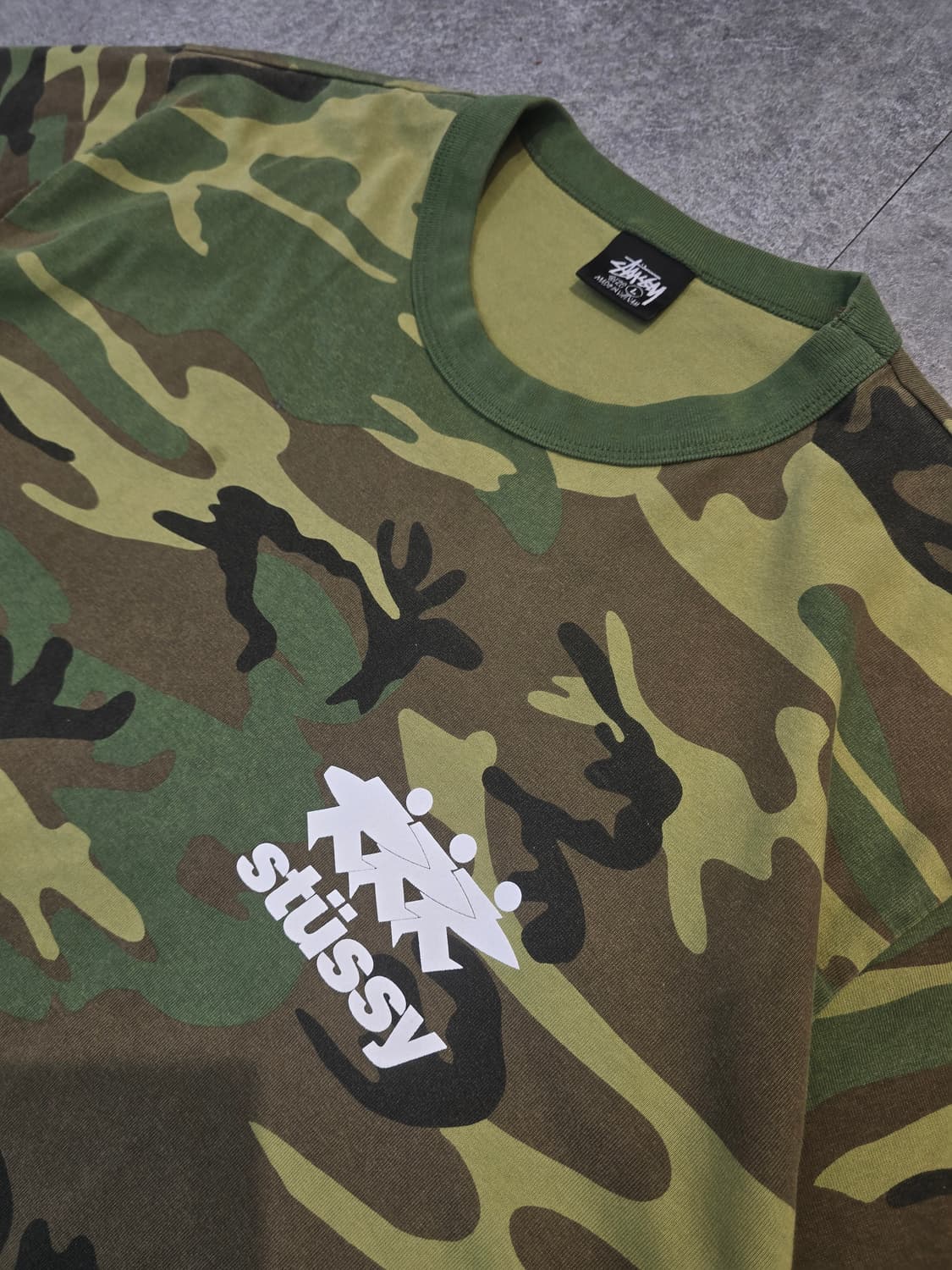STUSSY 서프 워크 카모 반팔 상품이미지5