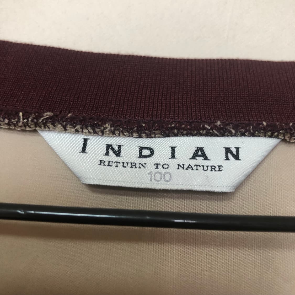 Vintage 💿 indian beige v neck 상품이미지2