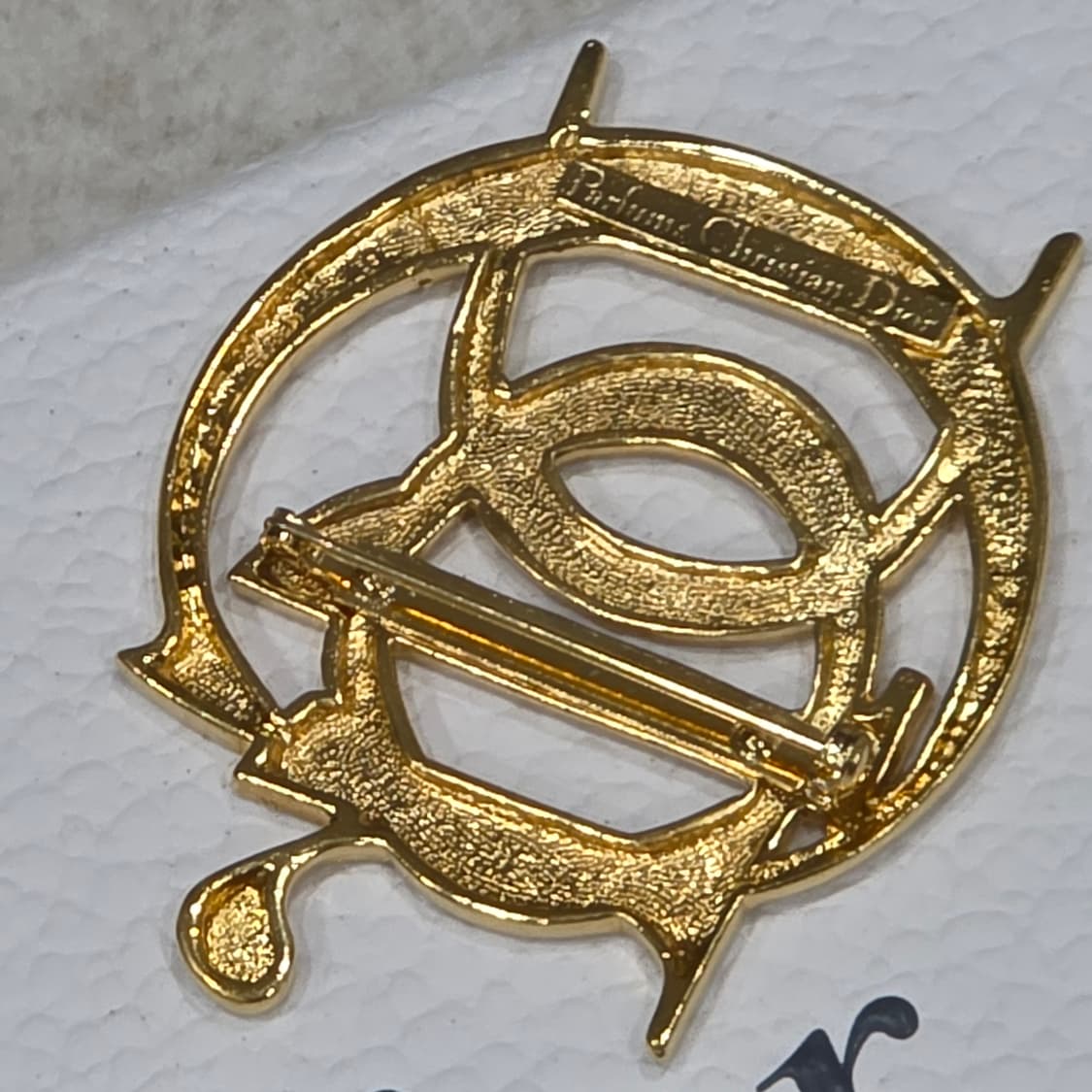 디올 dior 로고 브로치 금장 상품이미지3