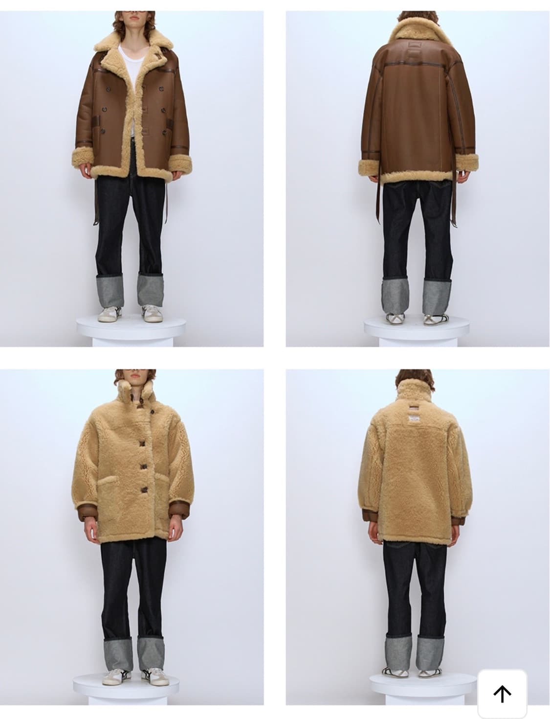 인스턴트펑크 양면 리얼무스탕(새상품/남녀공용) 상품이미지1