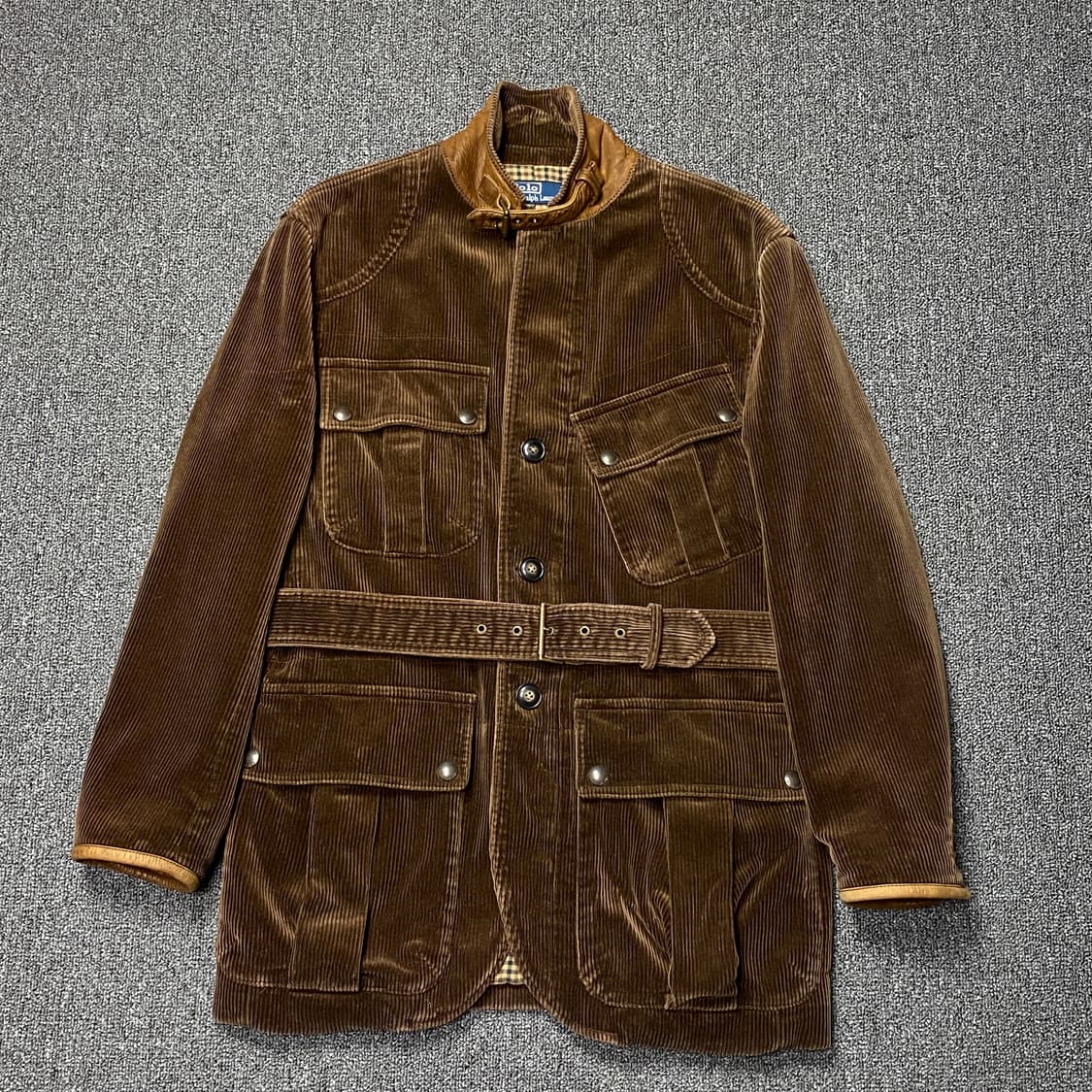 폴로 랄프로렌 코듀로이 벨티드 사파리 자켓 (브라운) 상품이미지1