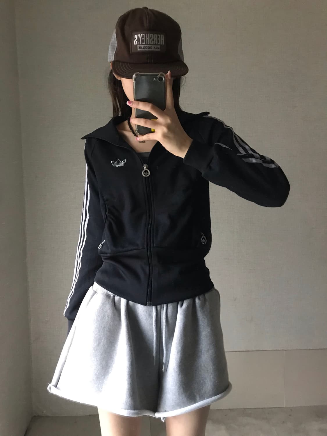 아디다스 블랙 실버 큐빅 져지 상품이미지5