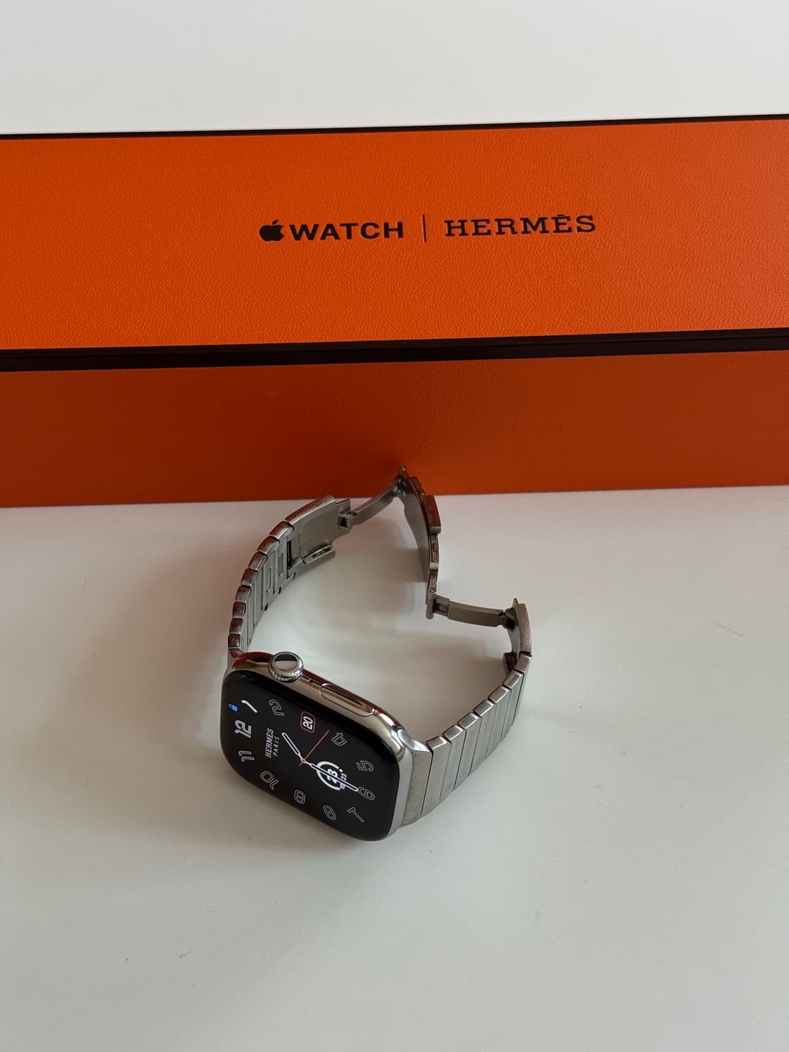 애플워치10 에르메스 실버 46mm 링크브레이슬릿 밴드 상품이미지1