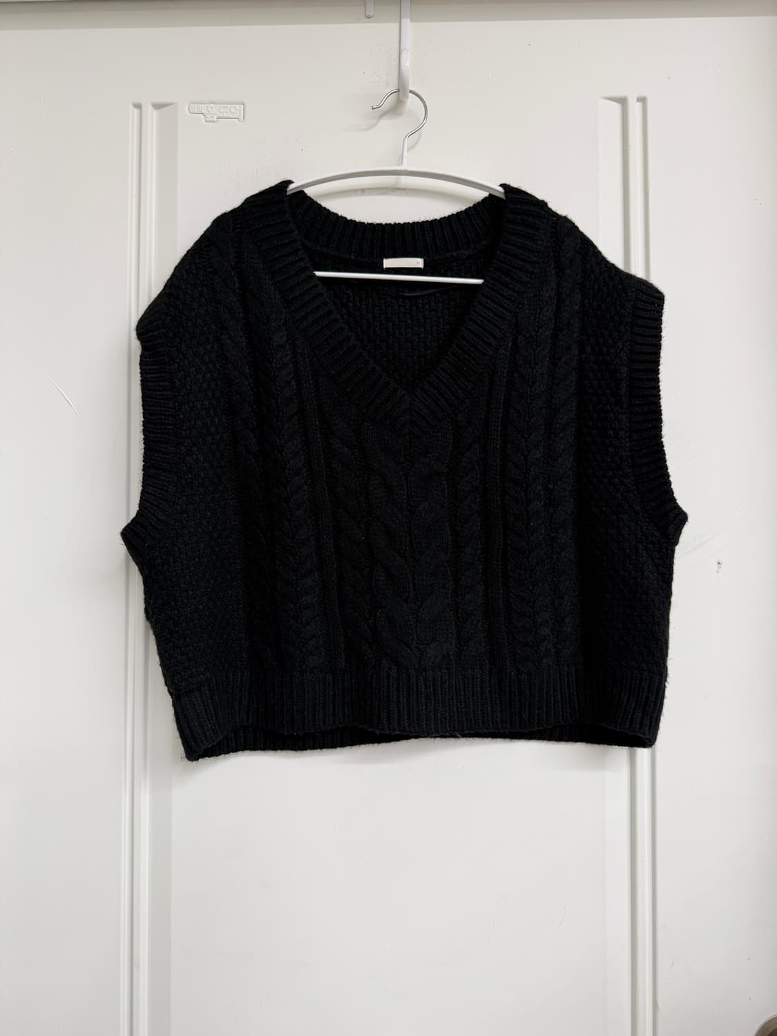 일본빈티지 블랙 니트 베스트 상품이미지5