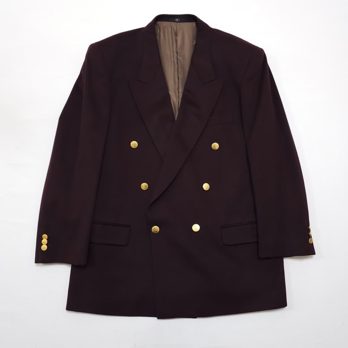 발렌티노 금장버튼 더블 브레스티드 캐시미어 자켓 상품이미지1
