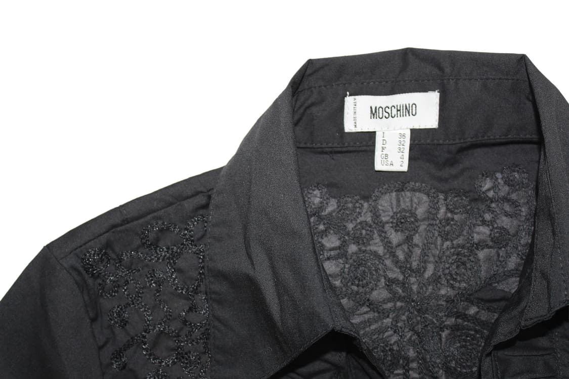 MOSCHINO 모스키노 이탈리 프릴 셔츠 상품이미지4