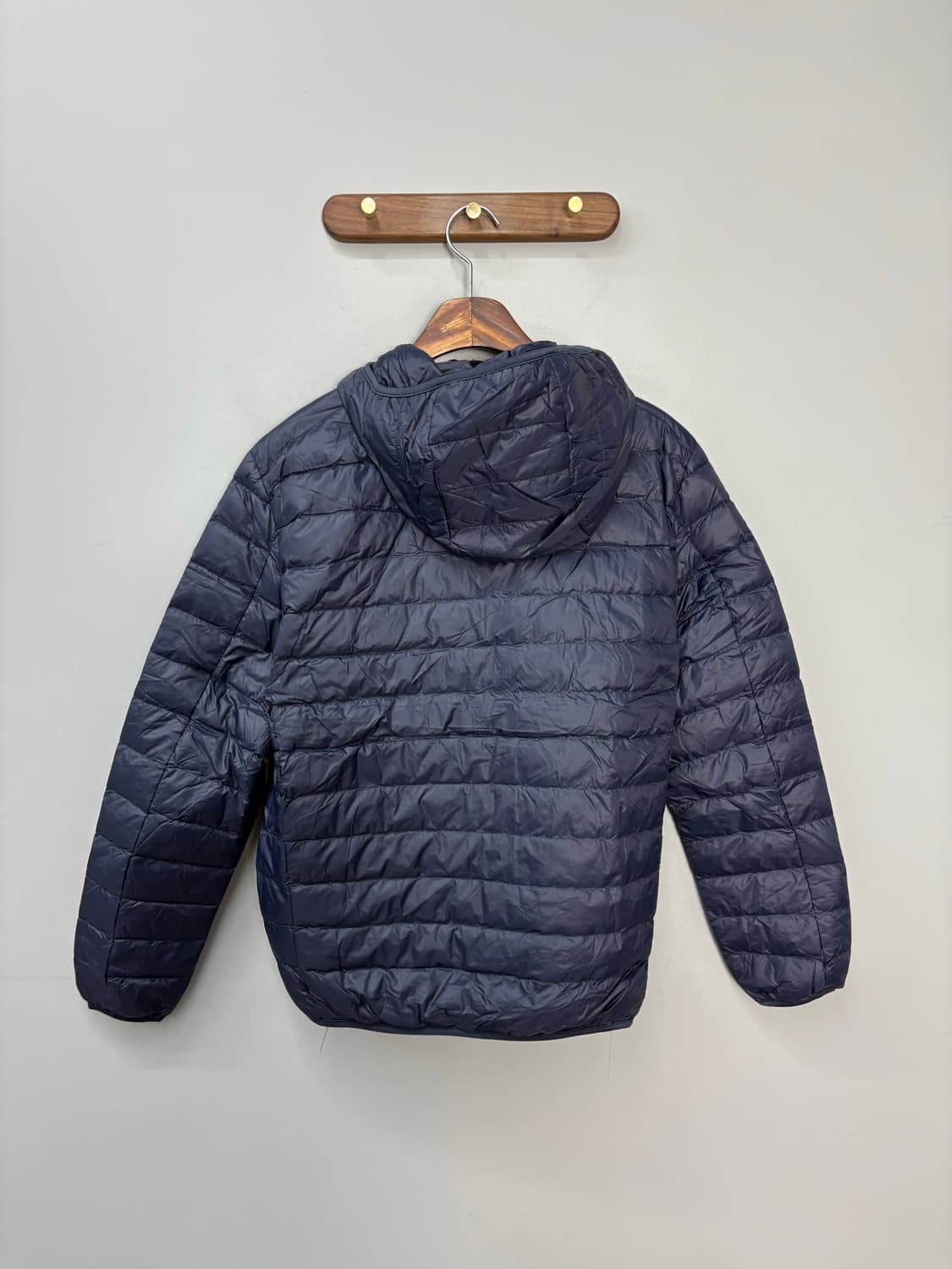 빈티지 네이비 다운 경량 후드자켓 A3093 상품이미지5