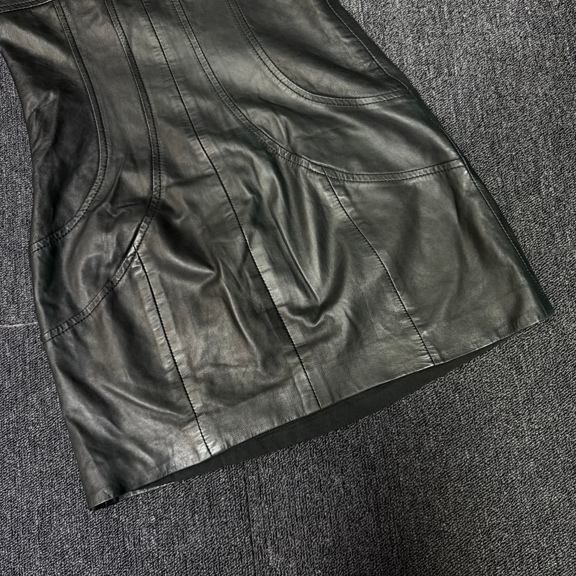 알마니 익스체인지 양가죽 튜브 원피스  상품이미지6