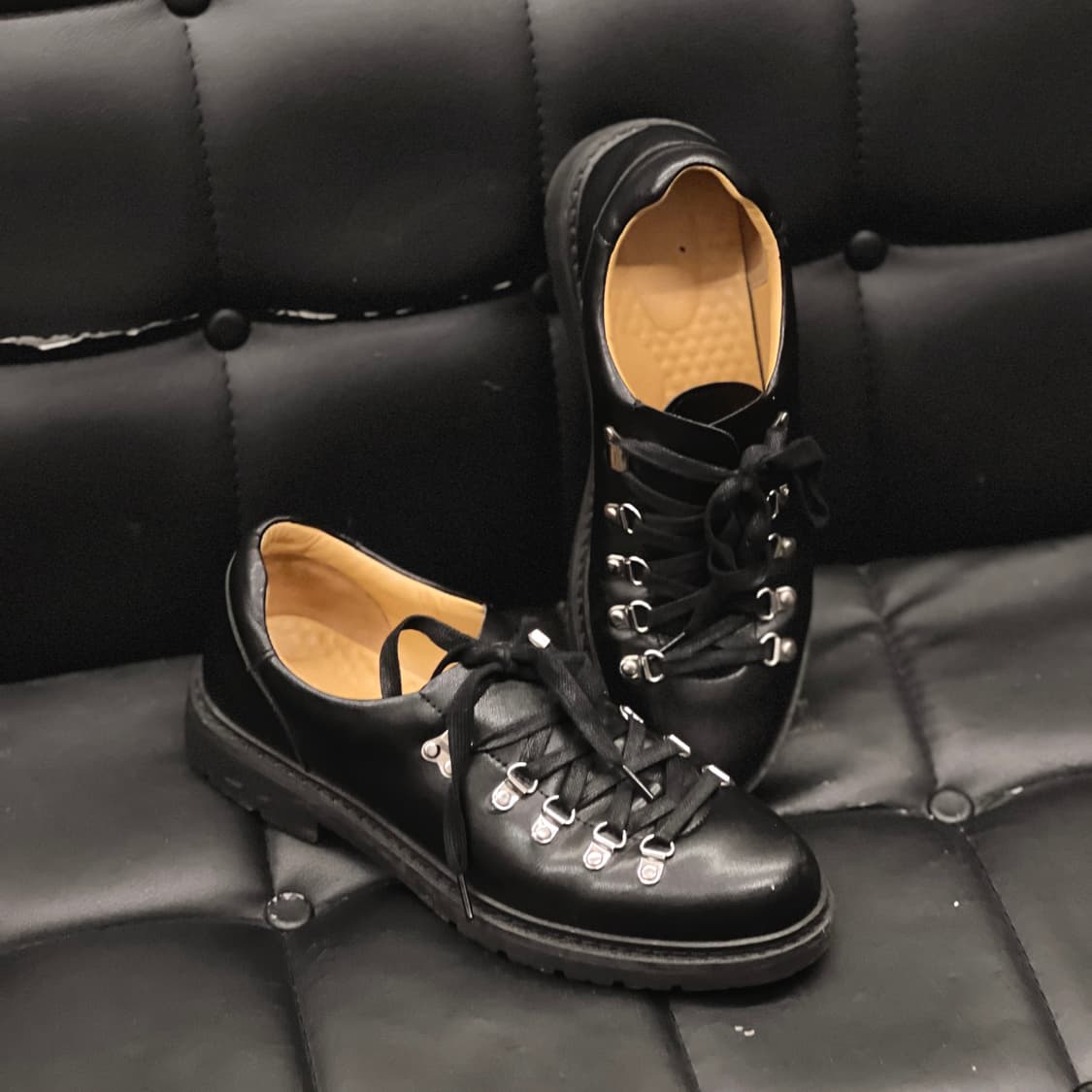 빈티지 하이킹슈즈 트레킹화 블랙 270-275 상품이미지4