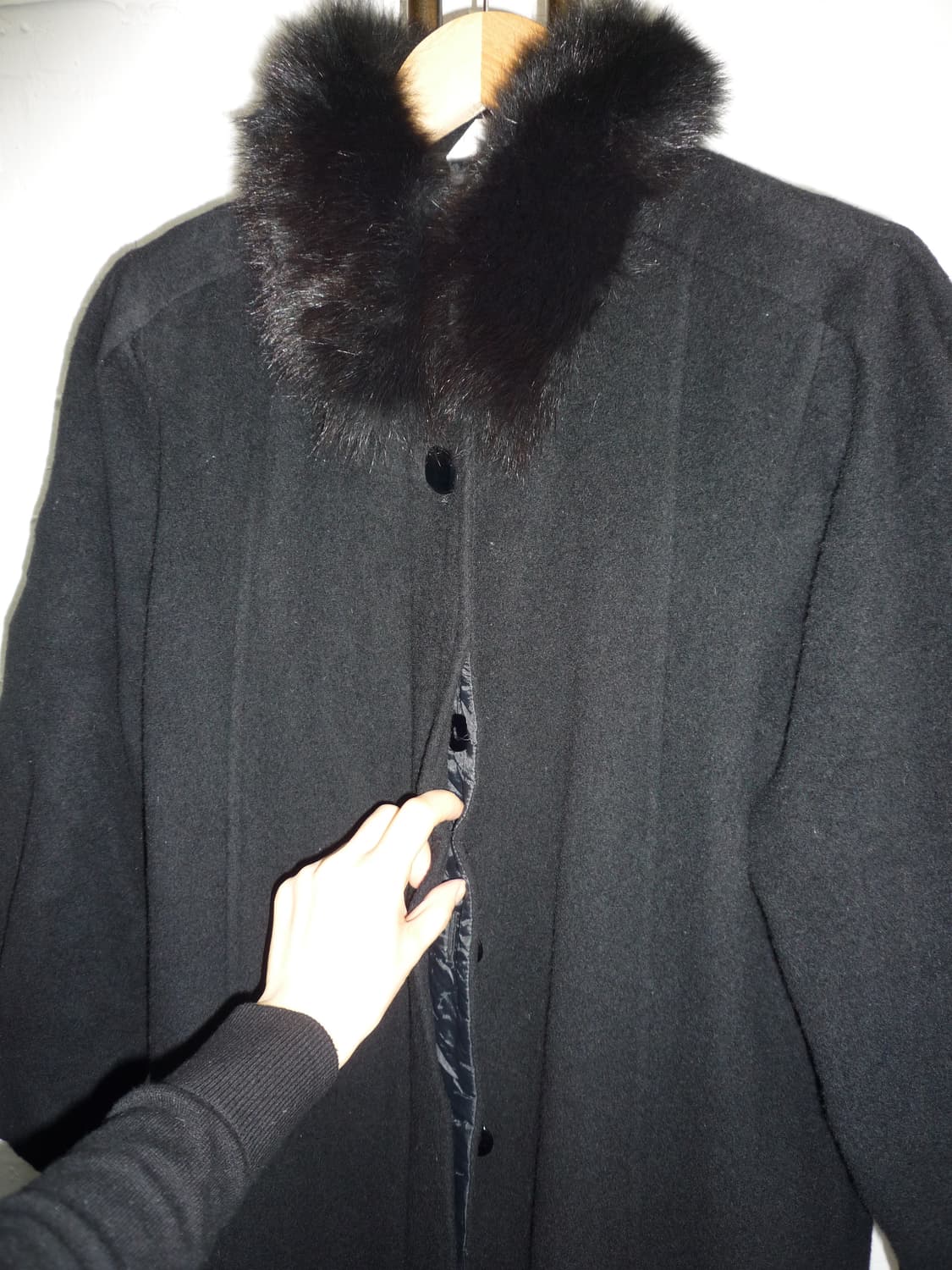 fur neck coat 상품이미지7