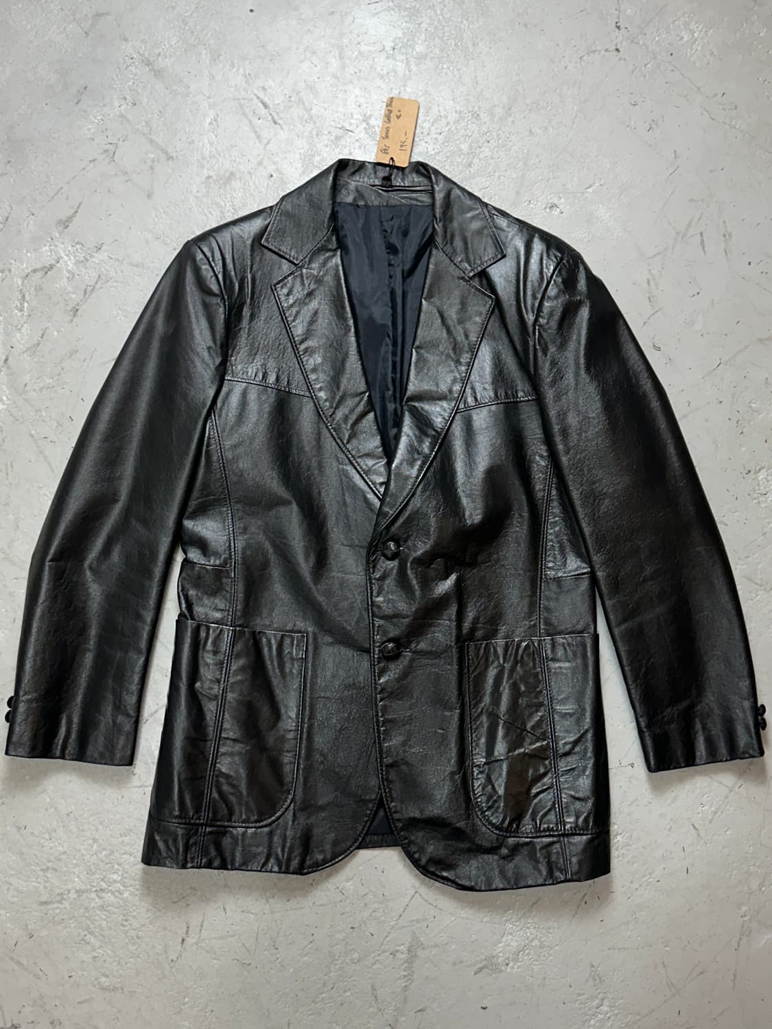 80's 빈티지 시어스 레더 블레이저 빈티지 레더 자켓 상품이미지1