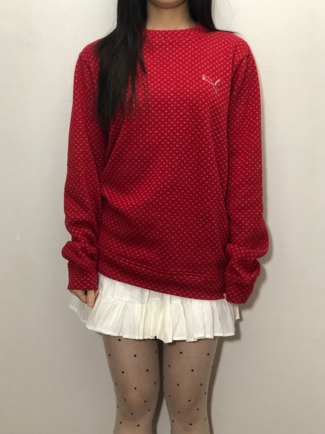 빈티지 푸마 레드 도트 탑 상품이미지3