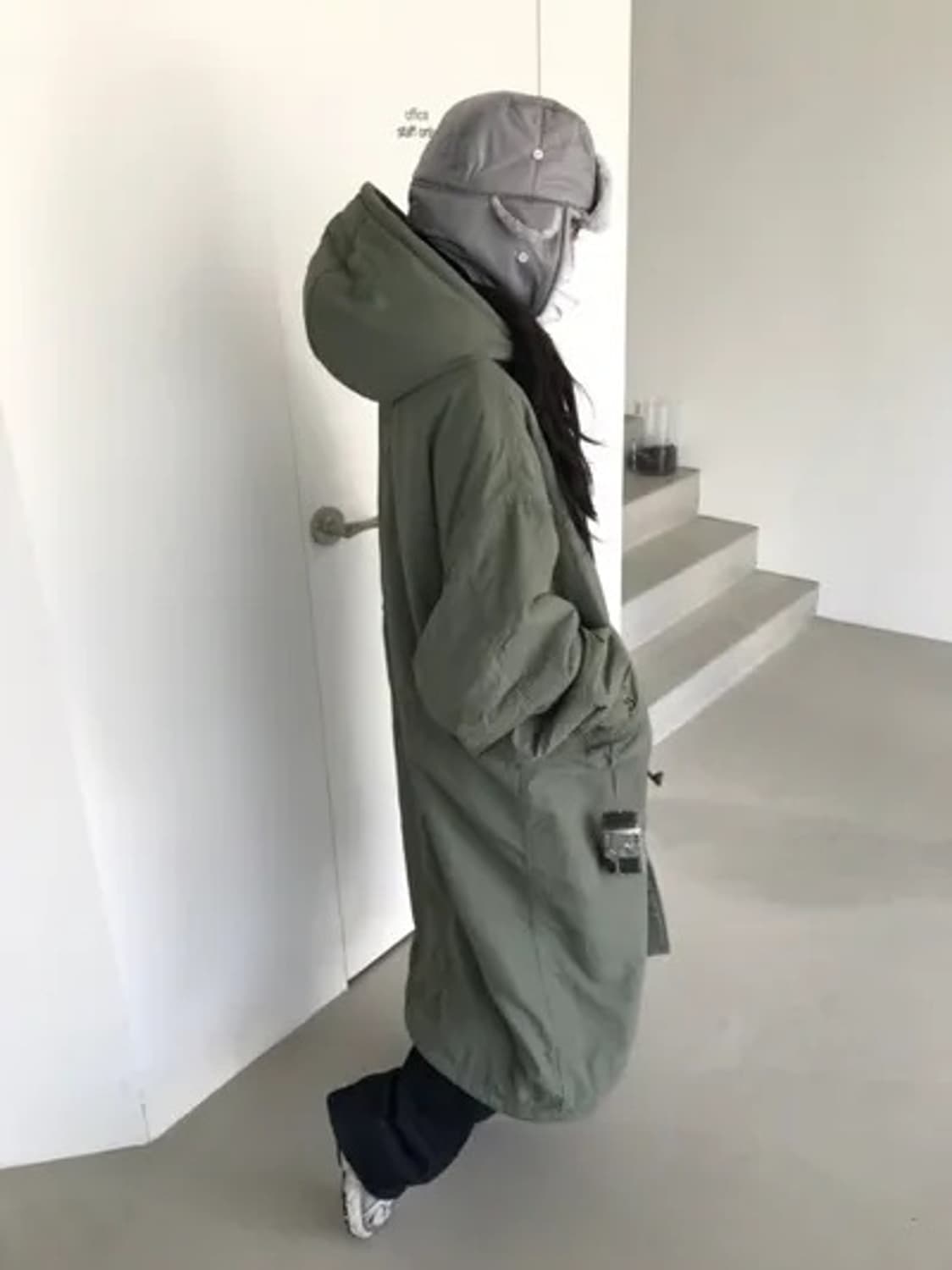 hippiedippy bear long padding jp / khaki 상품이미지2