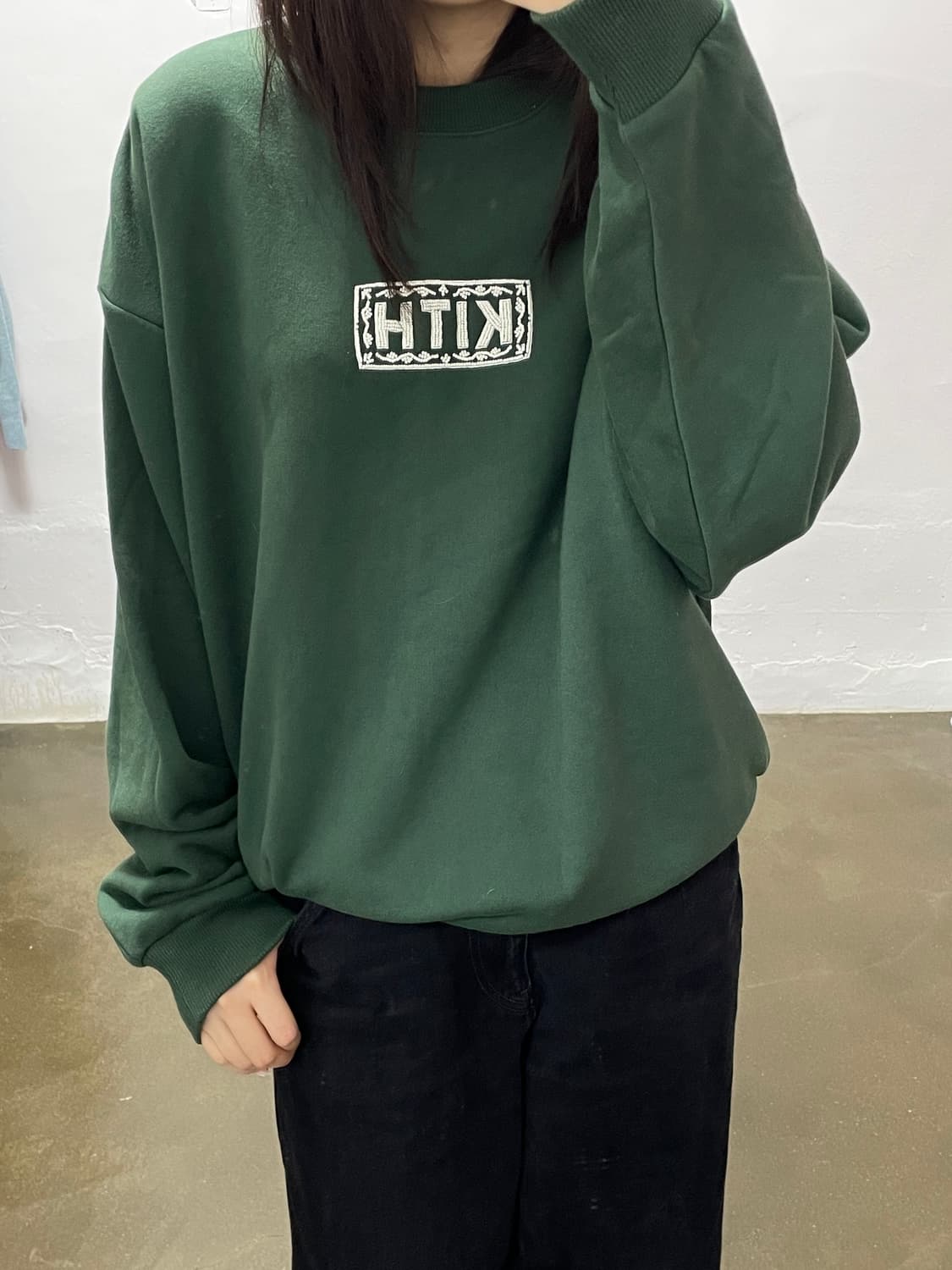 KITH 맨투맨 딥그린 L사이즈 상품이미지1
