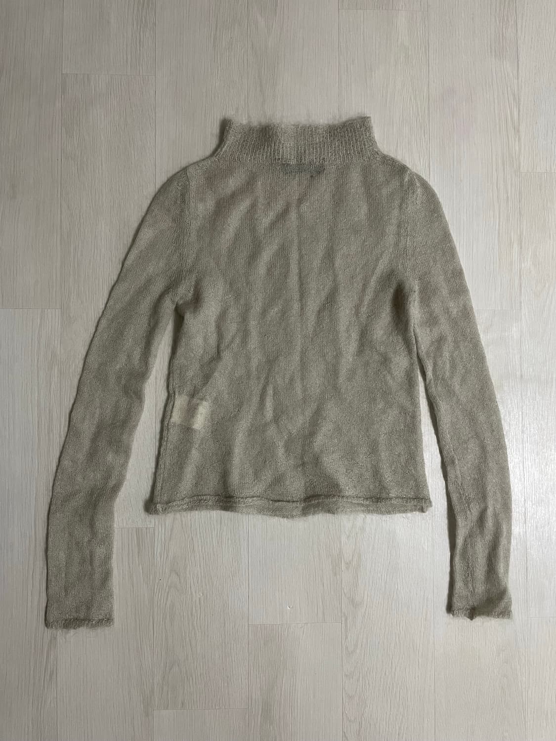 언유즈드 Unused 앙고라 반폴라 니트 00 상품이미지4