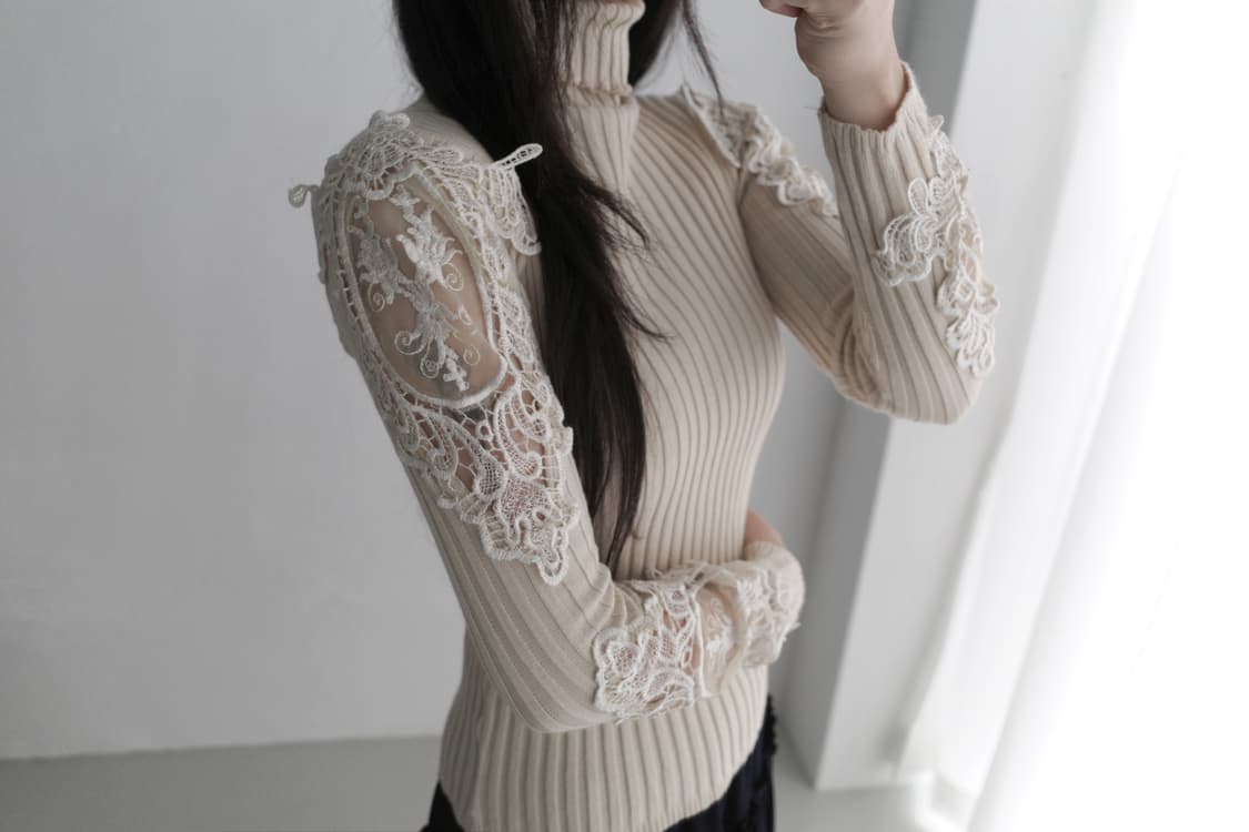 flower see-through knit 상품이미지1