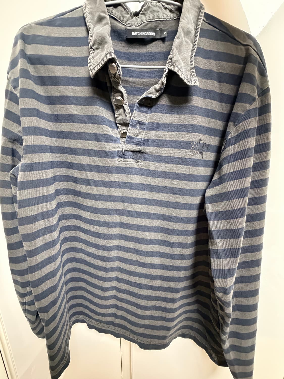 해칭룸 스트라이프 폴로티 상품이미지1