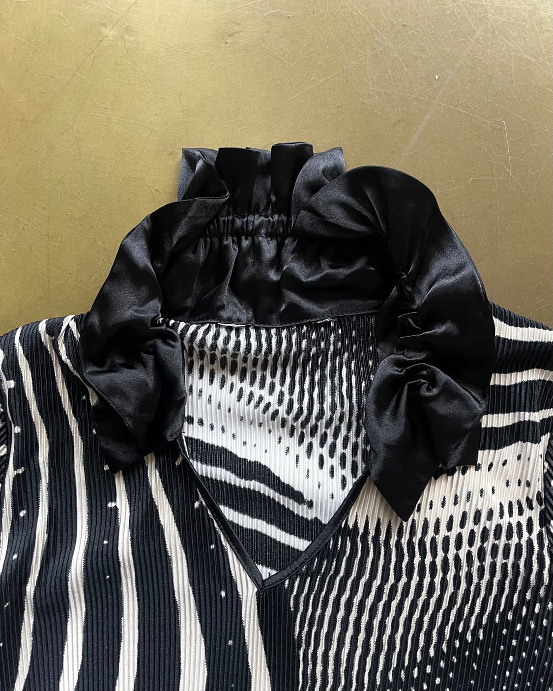 Jpn Vintage Psychedelic Pleats Top 상품이미지4