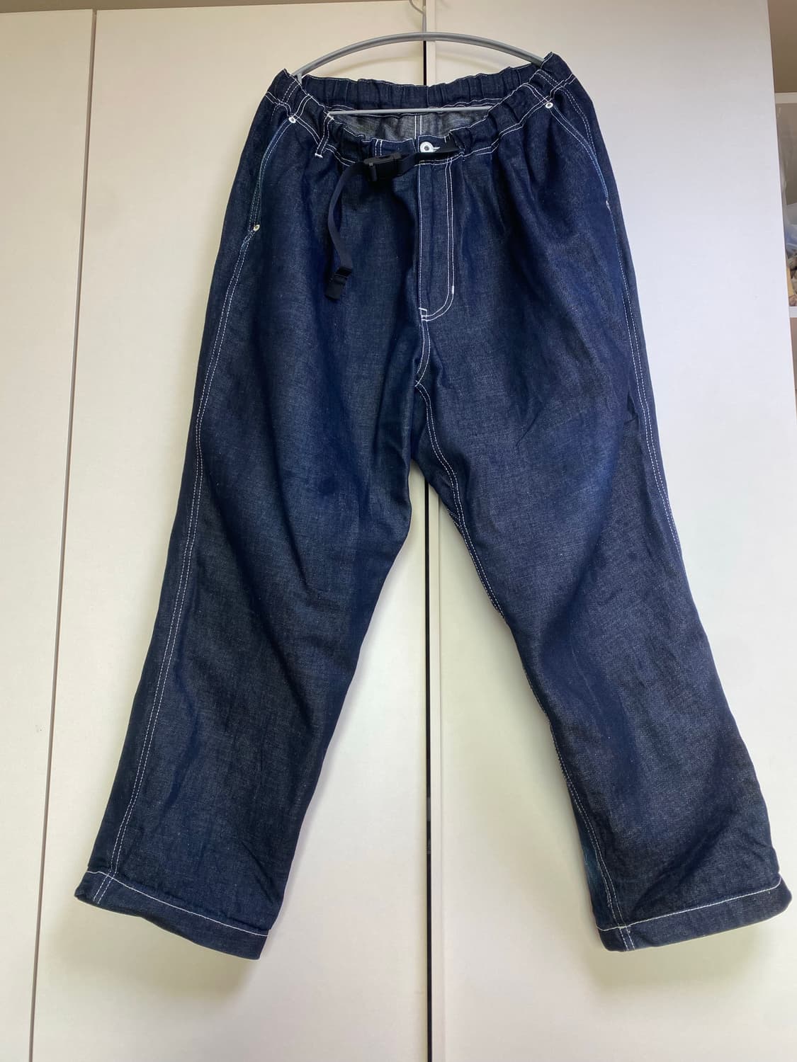 꼼데가르송 옴므 밴딩 데님 팬츠 M /네이비 상품이미지2