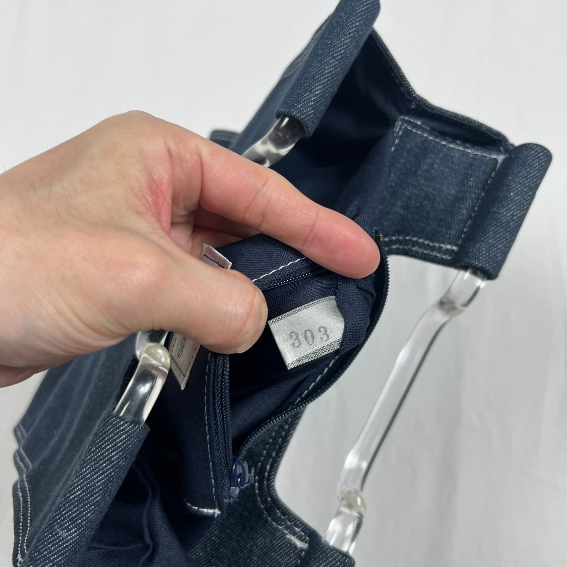 꾸레쥬 꾸레주 courreges 로고 데님 토트백 가방 상품이미지8