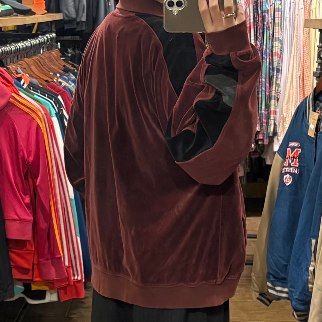 [HI] VTG 벨벳져지 버건디 상품이미지6